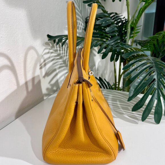 Hermes Birkin 30 Jaune D'or Clemence - Picture 4 of 16
